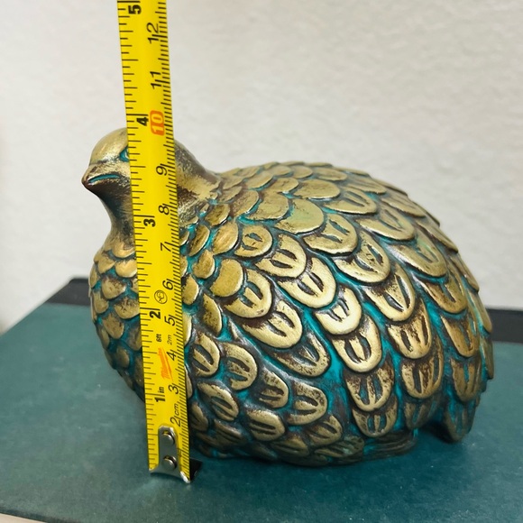 Vintage Mid Century Modern Arnels Gold Quail Partridge Ceramic Figurine Set - Picture 14 of 15